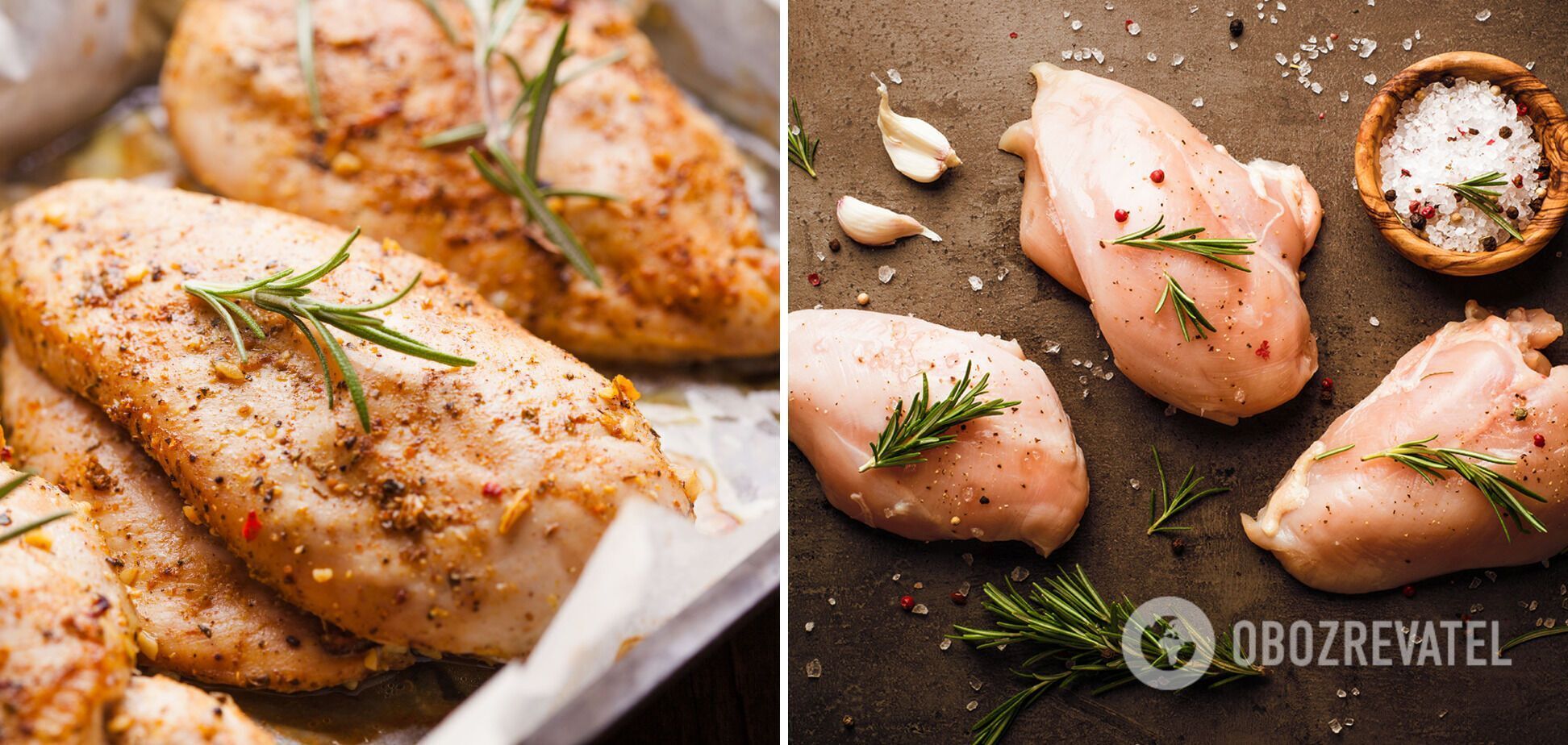 Chicken breast for the dish