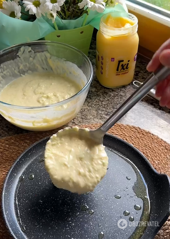 Thin pancakes made with seasonal vegetables: easy to prepare