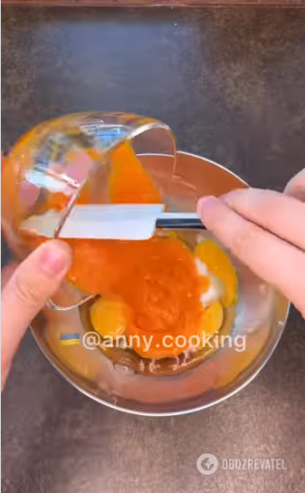 Delicate and thin pancakes: made from pumpkin