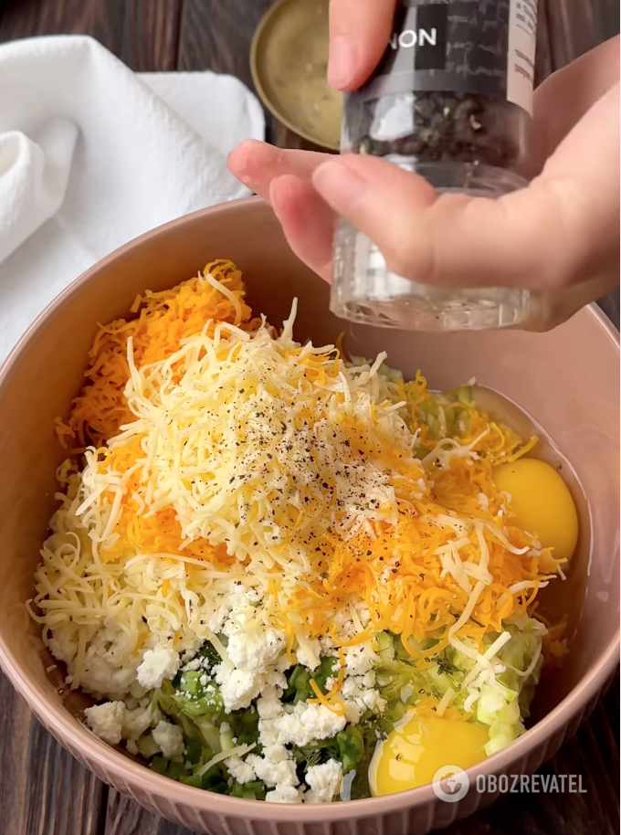 Preparing the filling