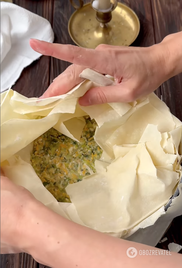 How to cook dishes from phyllo dough