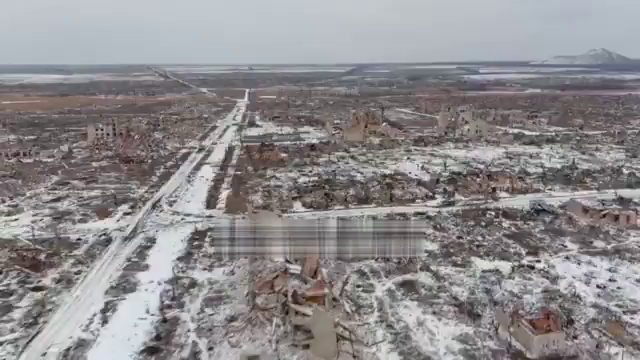 Marinka in Donetsk region – what the city looks like from above – video