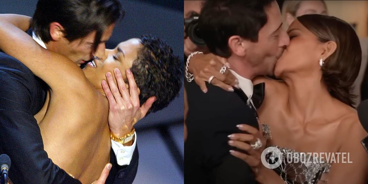 Revenge that has been waiting for 22 years: Halle Berry passionately kissed Adrien Brody on the red carpet in front of his wife. Video