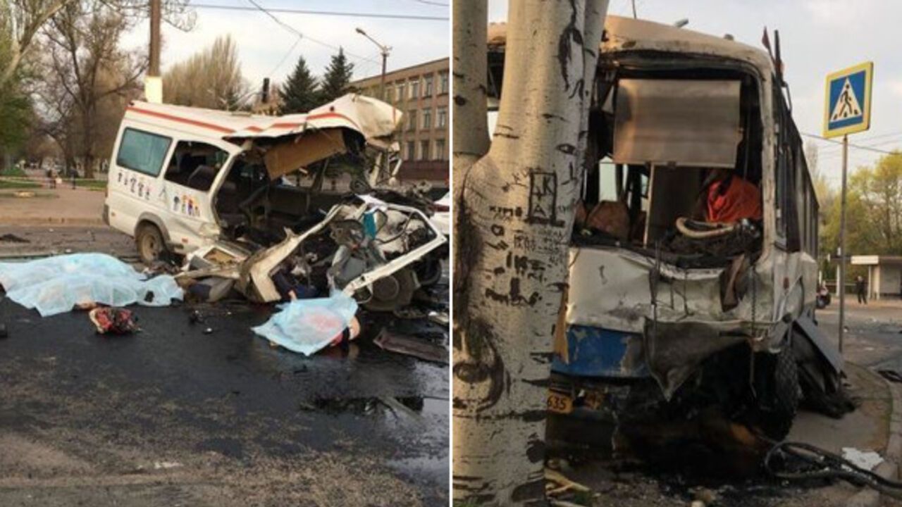 В Кривом Роге страшное ДТП с автобусом и маршруткой: восемь погибших 