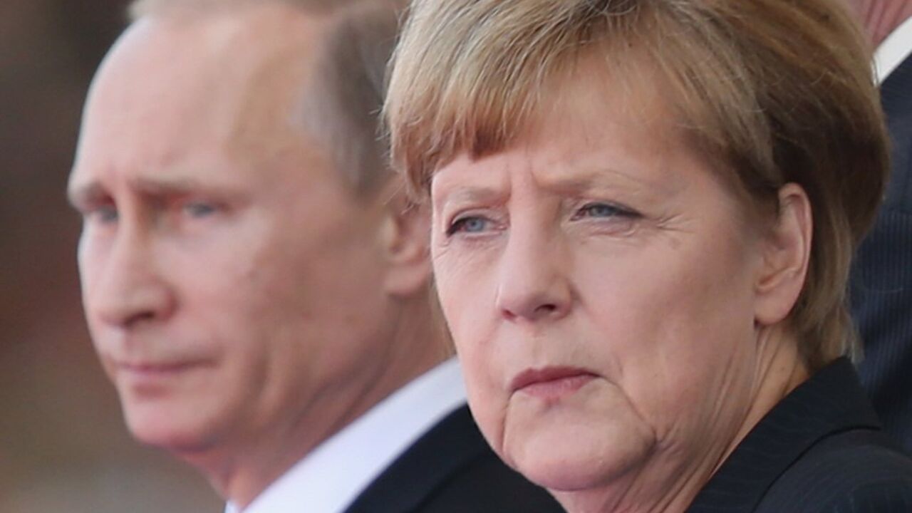 Володимир Путін і Ангела Меркель