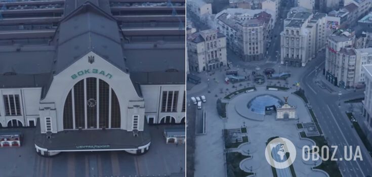 Порожній Київ під час карантину показали на відео
