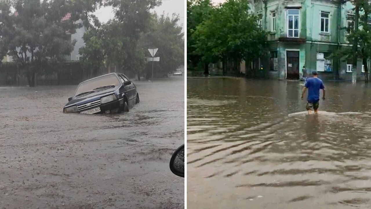 У затопленому Бердянську внаслідок обриву електропроводів загинуло двоє осіб. Відео