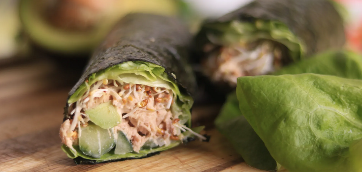How to make a tuna roll without rice that is easier than sushi in 20 minutes