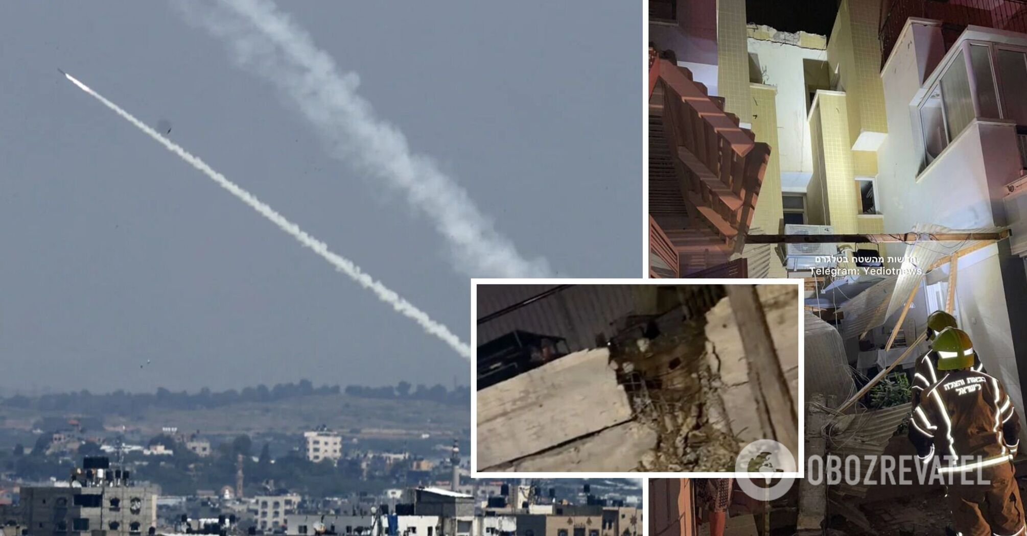 Hamas fires rockets at the outskirts of Tel Aviv and Ashkelon. Video