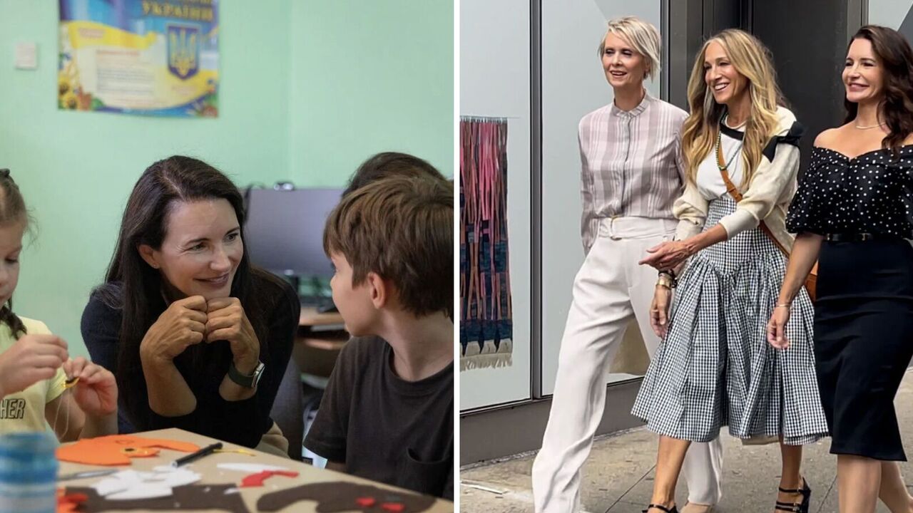 Sex and the City star Kristin Davis showed a video with a girl from Ukraine and touched the network