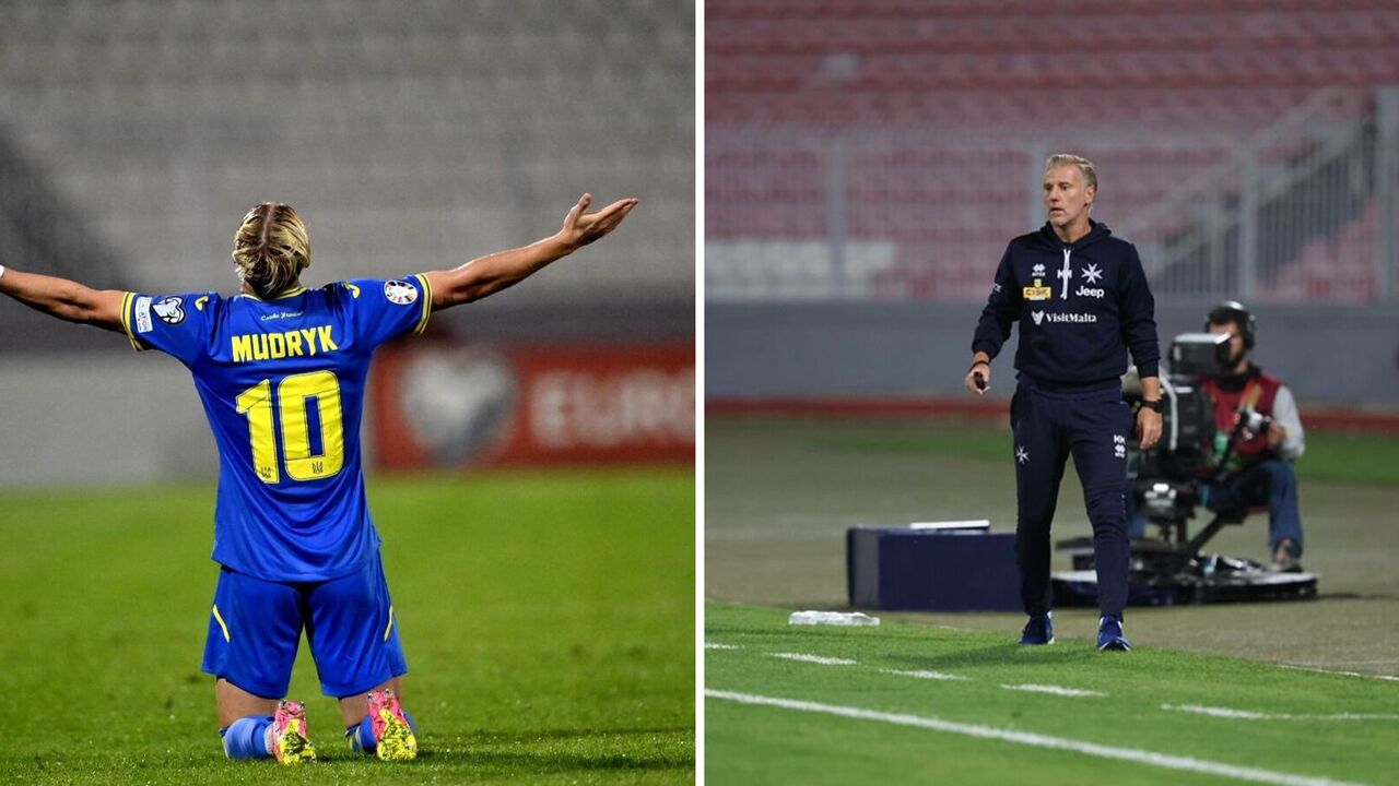 Malta coach held Mudryk responsible for his team's defeat in Euro 2024 qualifying