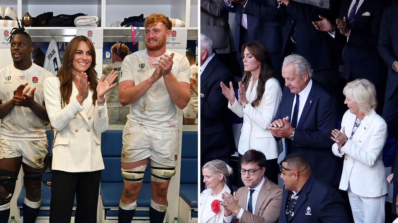 Kate Middleton and the wife of a famous athlete attended Rugby World Cup wearing identical jackets