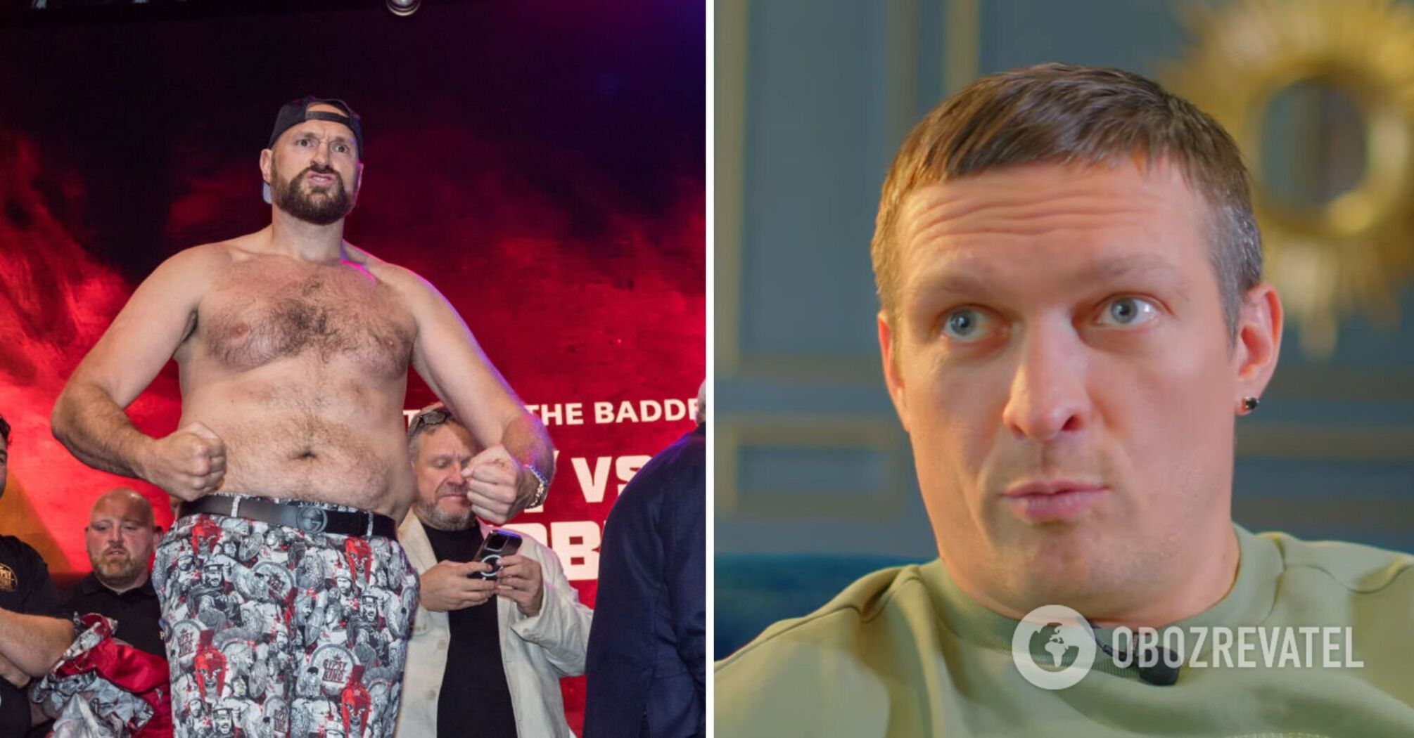 Usyk pozdrawia "brzuchatego przystojniaka" Fury'ego w przeddzień walki. Wideo.