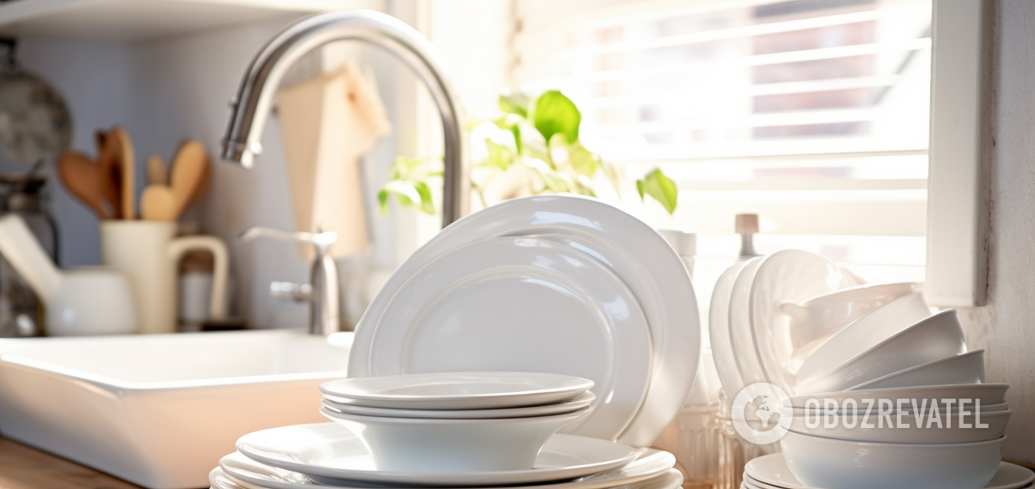 These simple kitchen products will help clean yellowed plates