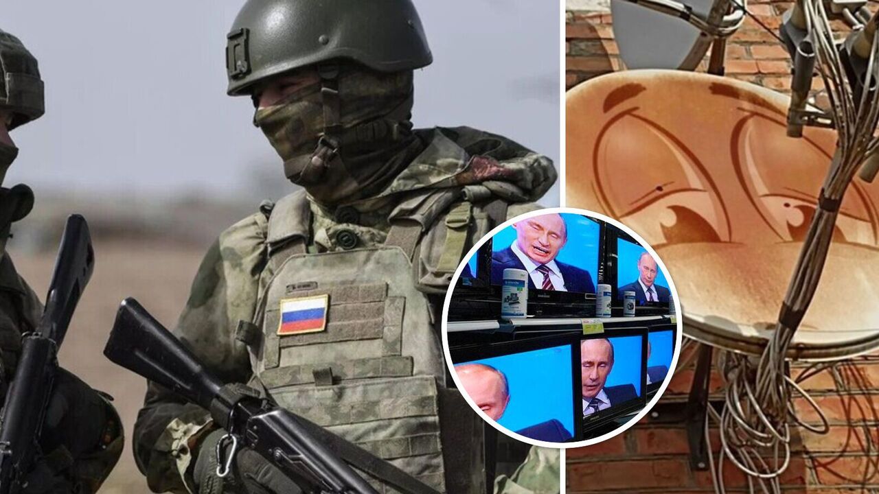 "Blokowanie prawdy, by karmić propagandę": okupanci zaczęli kraść Ukraińcom telewizory satelitarne