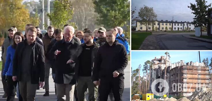 "Ukraine will never be a country of ruins": Zelensky visited Kyiv region to assess the construction of housing for people who lost their homes due to war. Video