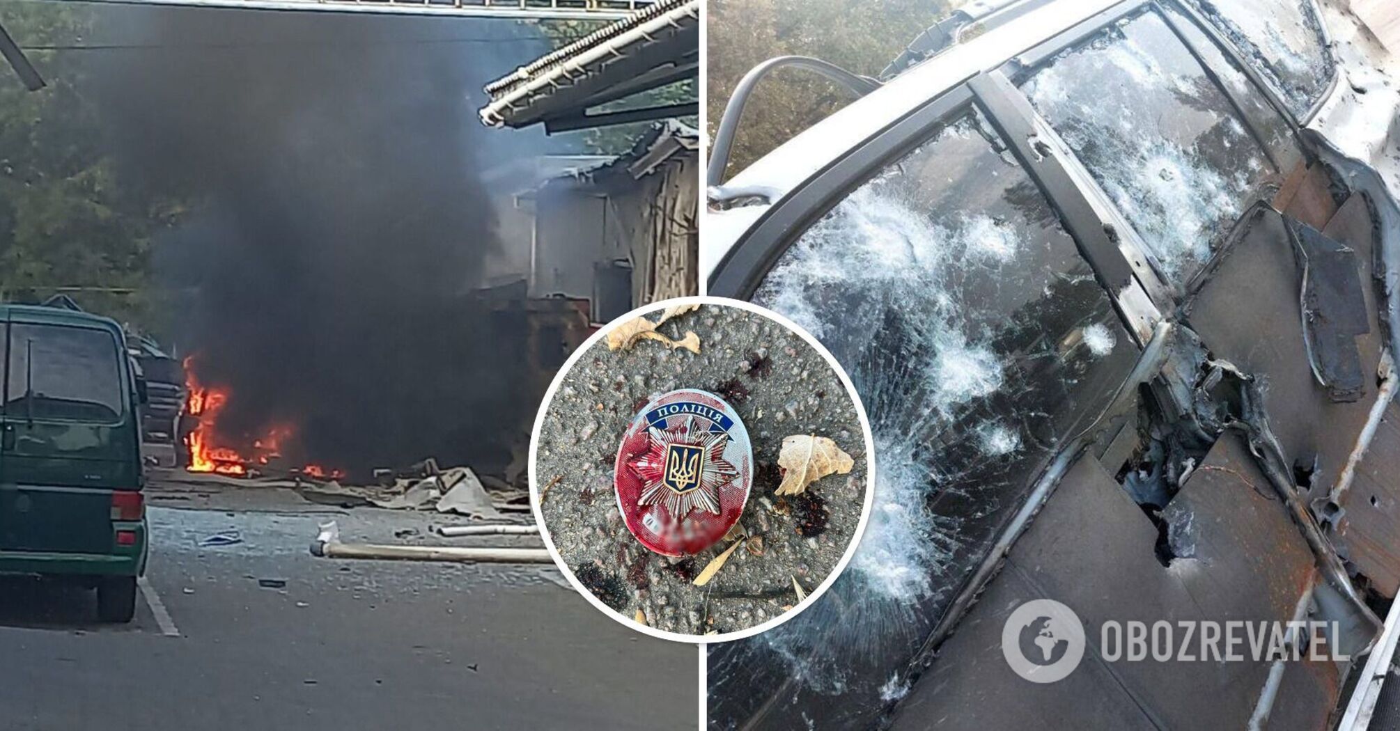 Occupants shelled a transport company in Kherson, a police car was hit: one person was killed. Photos and videos