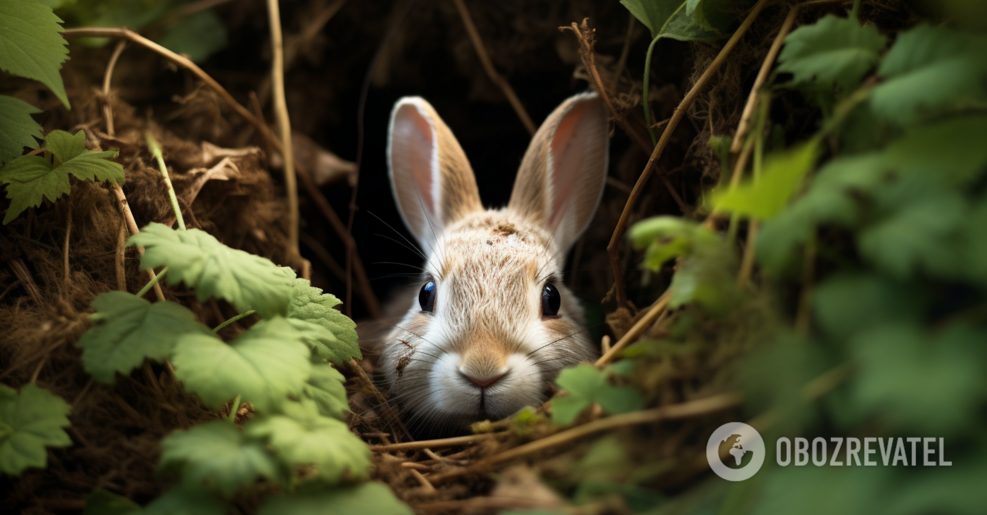 Only the smartest will find the hidden rabbit in the picture