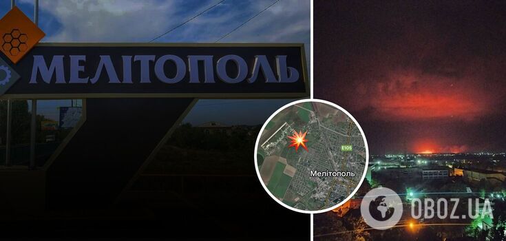 Explosions erupted near Melitopol at night as occupants have set up military base there