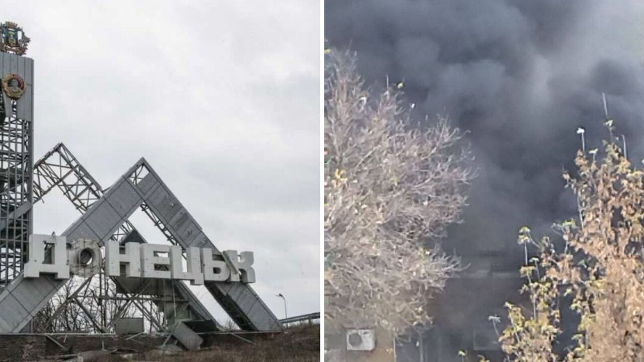 Loud explosion heard in the center of Donetsk: smoke is billowing at the site. Video and photos
