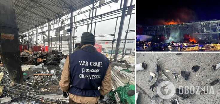 New photos of the aftermath of Russian missiles hitting the Nova Poshta terminal in Kharkiv region