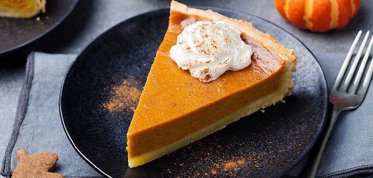 Delicious pumpkin pie on shortcrust pastry: very quick to prepare