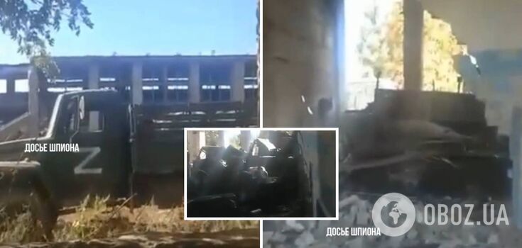 The building turned into ruins, equipment destroyed: occupier complained about the consequences of the strike from the American howitzer M777A2. Video