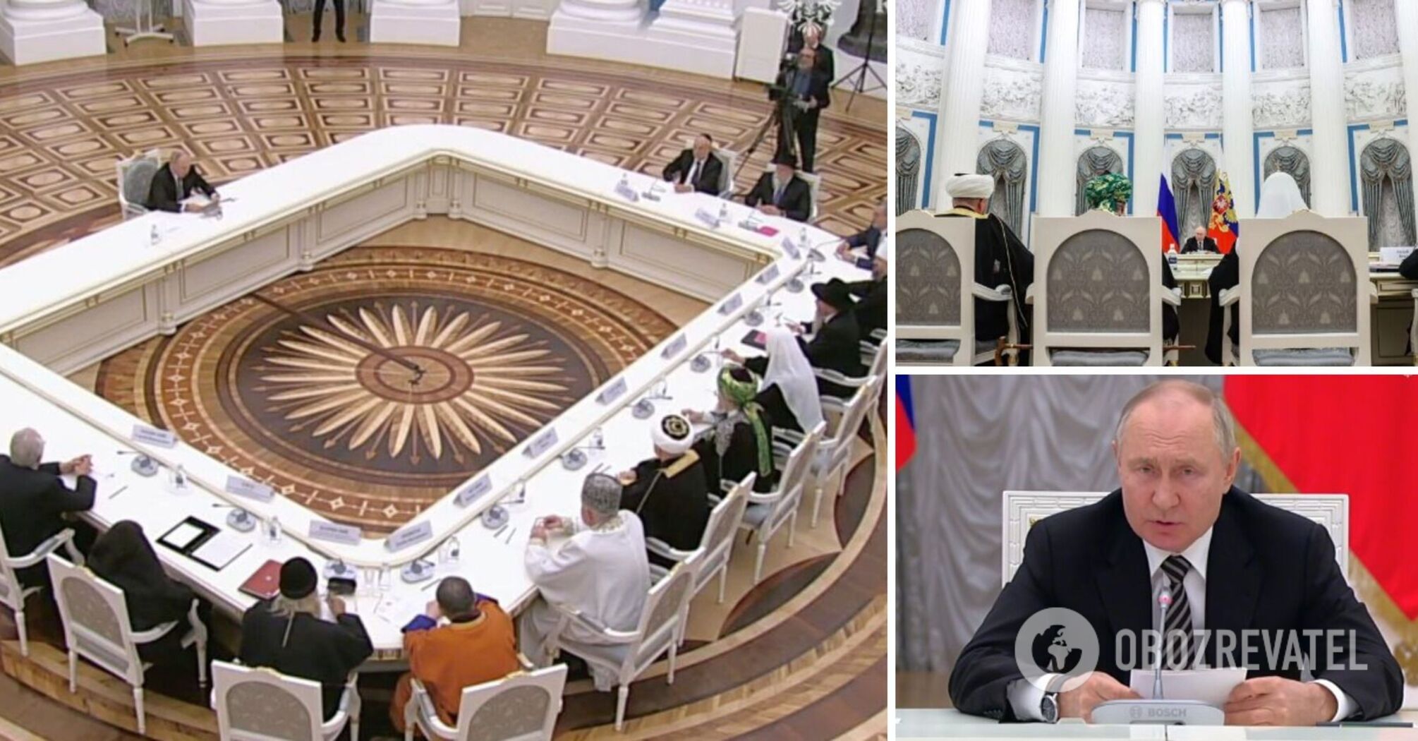 "Not every snuffbox will reach" Putin was ridiculed for his distance at a meeting with representatives of religious associations. Photo