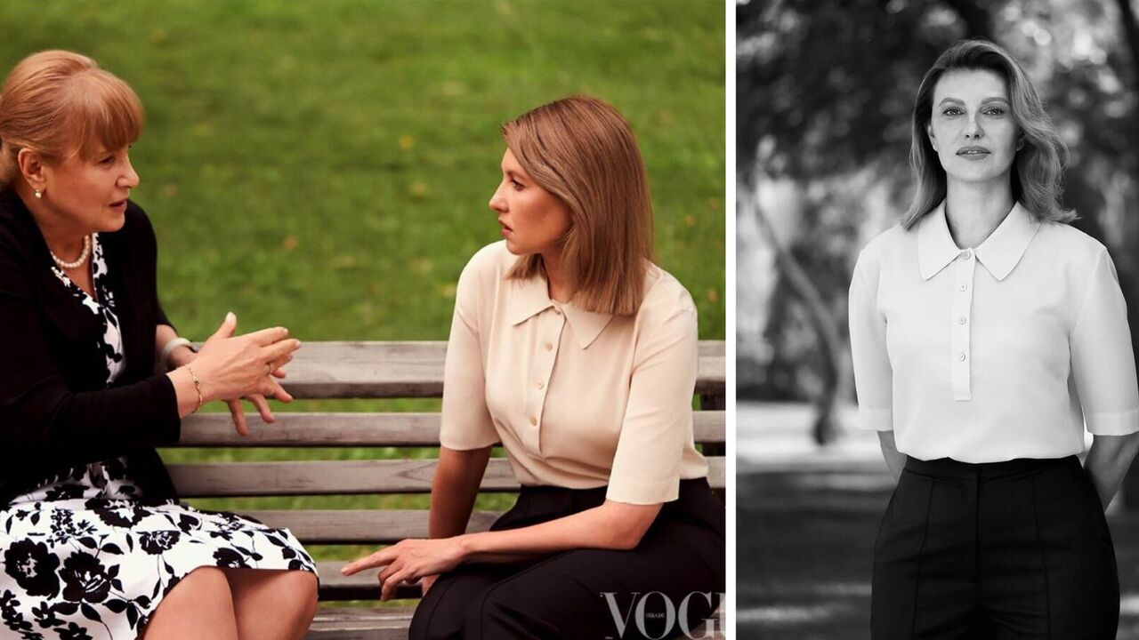 Powściągliwa elegancja: Zeleńska w delikatnej jesiennej stylizacji dla Vogue Ukraine