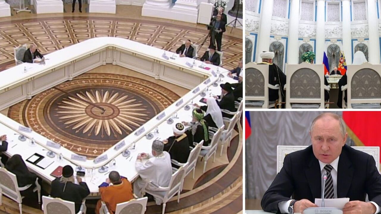 "Nie do każdego tabakiera dotrze" Putin został wyśmiany za swój dystans na spotkaniu z przedstawicielami związków wyznaniowych. Zdjęcie