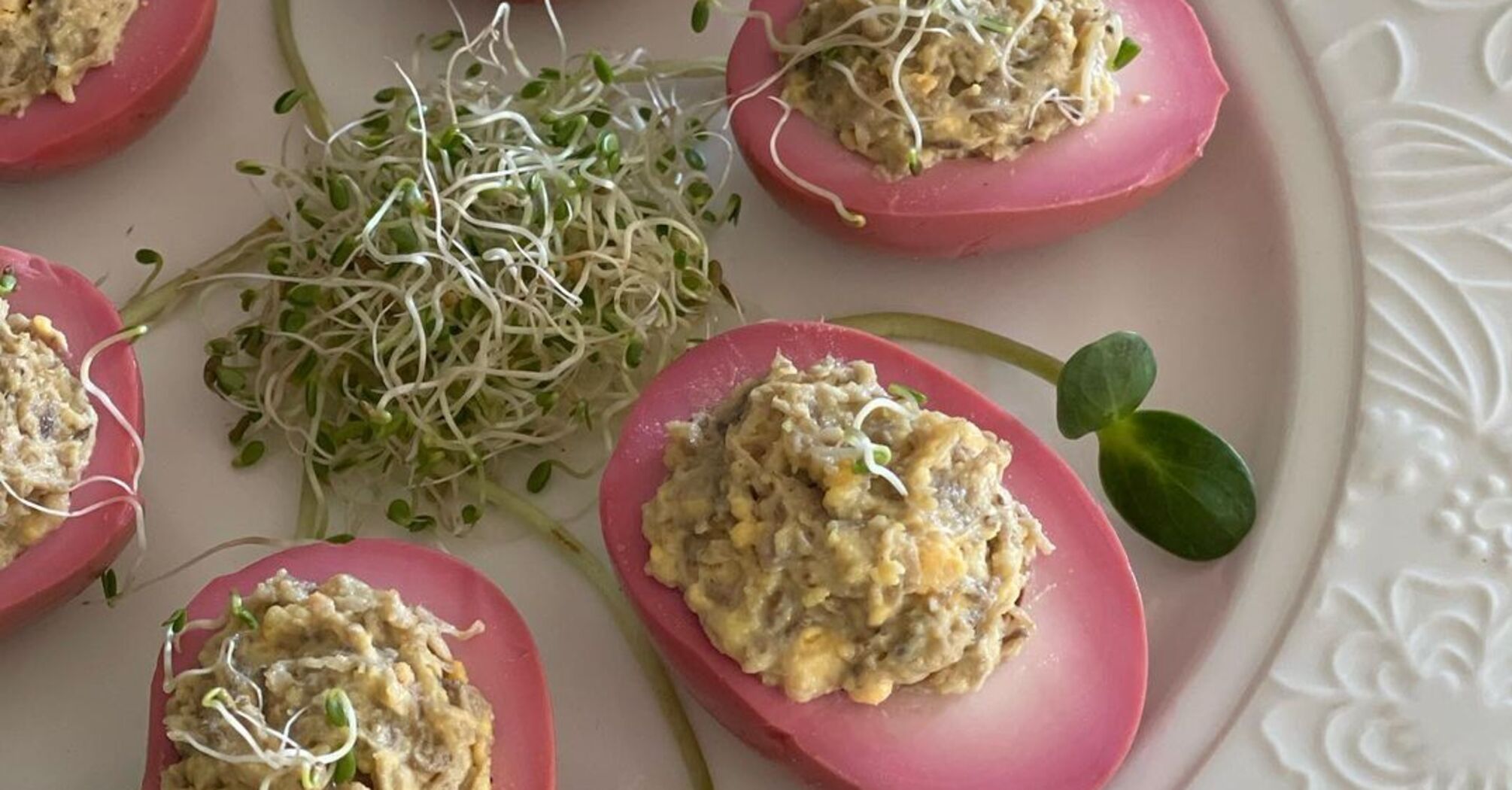 Delicious stuffed eggs