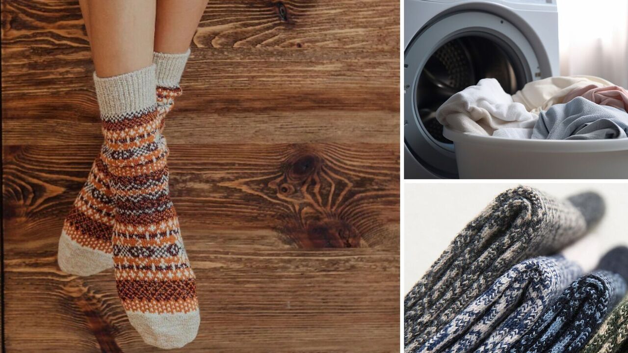 How to wash wool socks so they don't lose their shape: winter life hacks