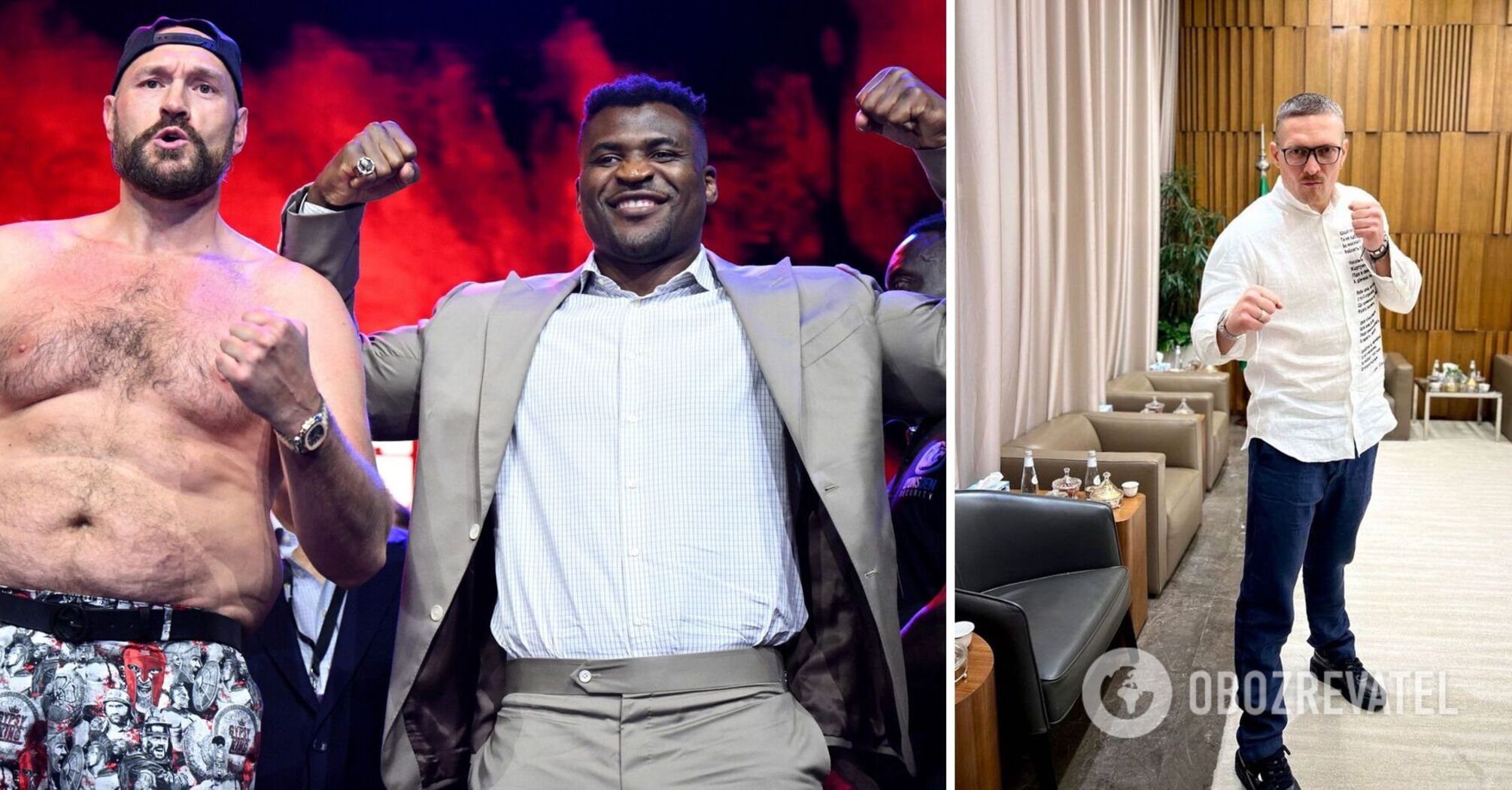 Usyk suddenly addressed Ngannou before his fight with Fury