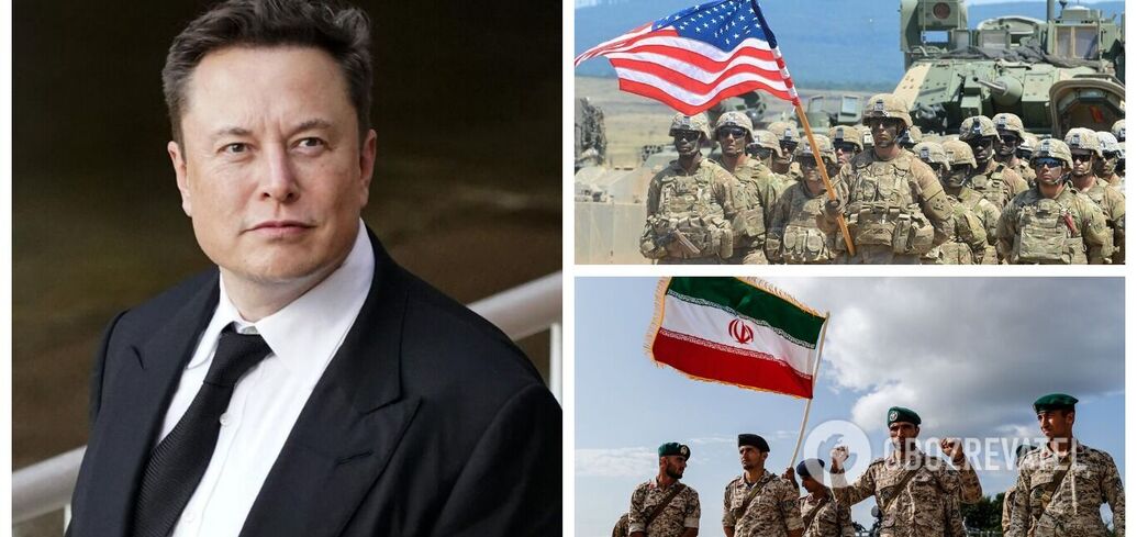 Elon Musk made a bad joke about the US "war" with Iran by publishing a fake map