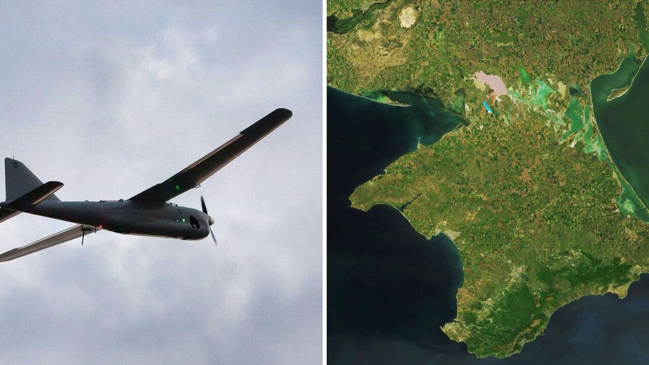 Eksplozje na okupowanym Krymie: mieszkańcy słyszeli dudnienie dronów w Jewpatorii i Czarnomorskim. Zdjęcia i wideo