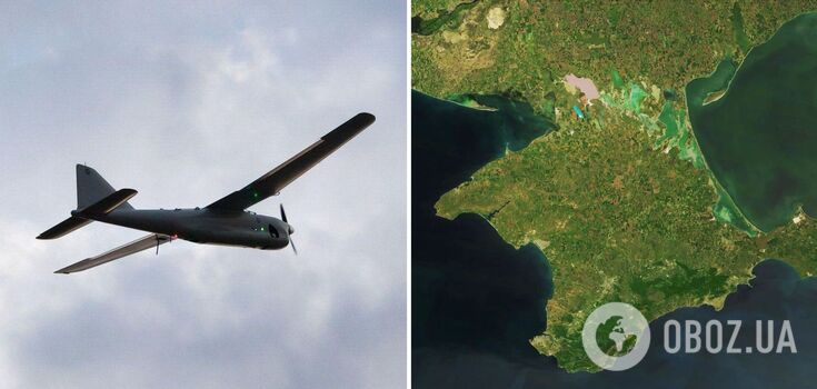 Eksplozje na okupowanym Krymie: mieszkańcy słyszeli dudnienie dronów w Jewpatorii i Czarnomorskim. Zdjęcia i wideo