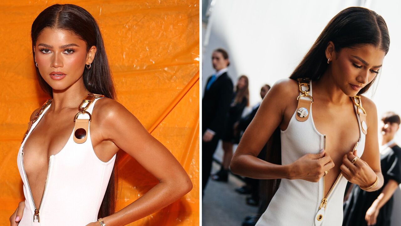 Zendaya appeared in public in a bold dress with provocative slits, but felt uncomfortable. Photo