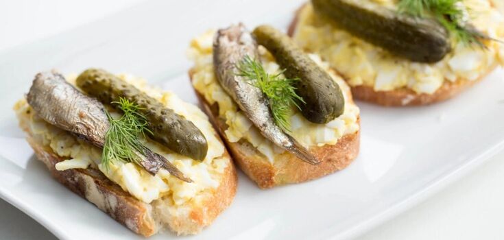 Recipe for sprat sandwiches