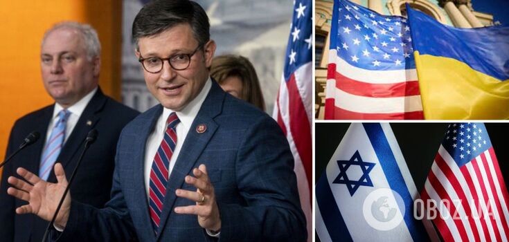Speaker of the House confirms that US aid to Ukraine and Israel will be divided