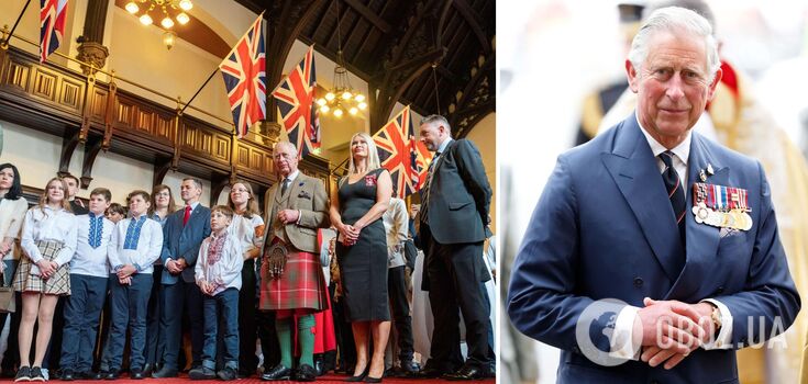 King Charles III met Ukrainian refugees in Scotland. Photo.