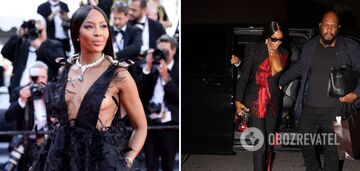 Naomi Campbell almost showed too much at Paris Fashion Week without a bra