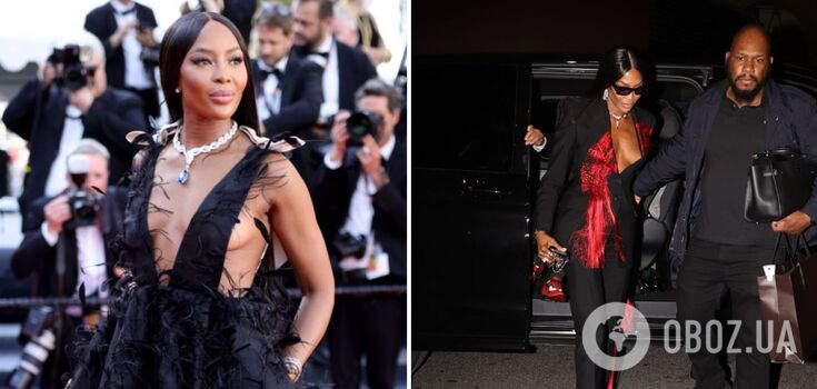 Naomi Campbell prawie pokazała za dużo na Paris Fashion Week bez stanika
