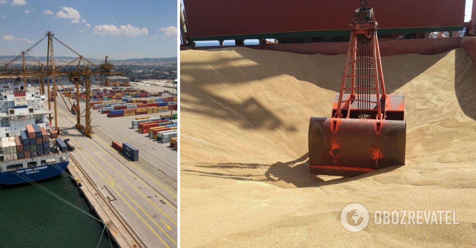 Grain from Ukraine can be transported through Greece