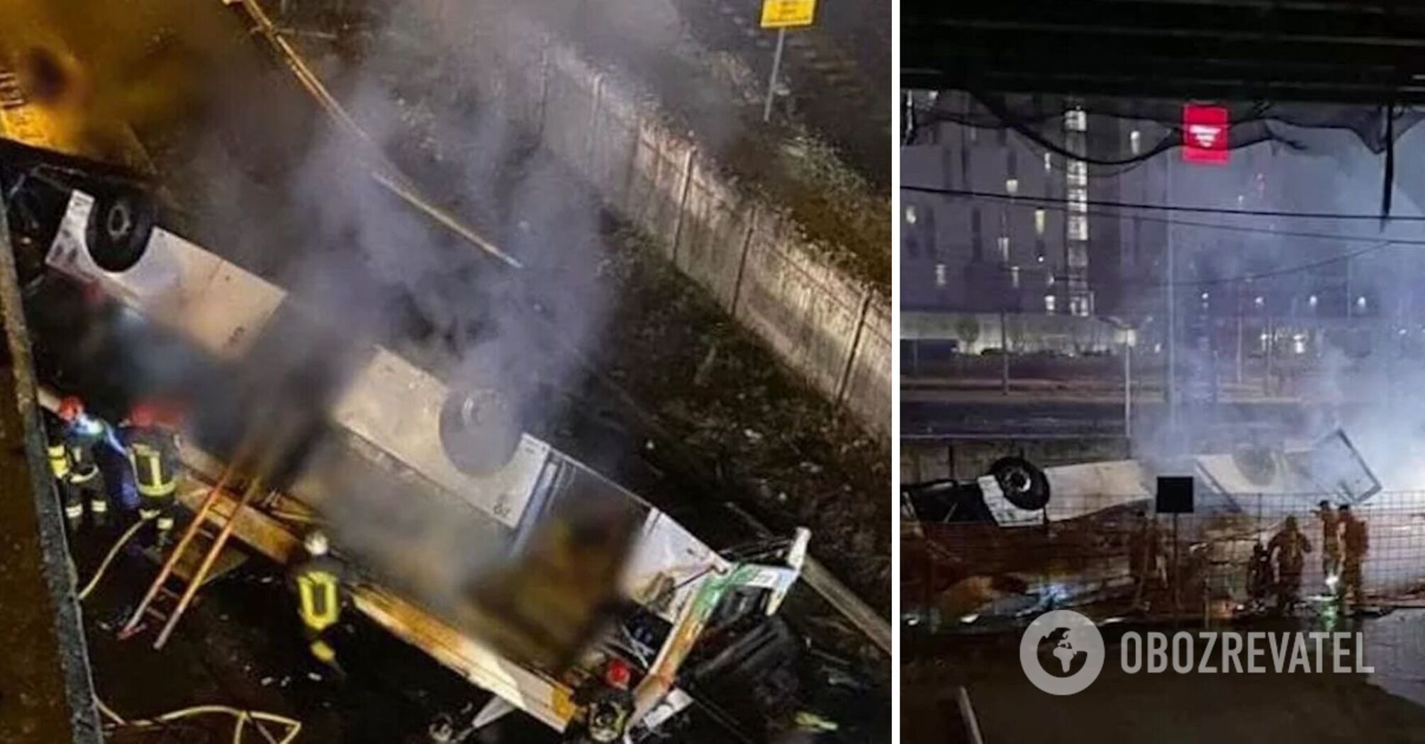 21 people die as passenger bus falls from the bridge in Venice: Ukrainians are among the victims. Video