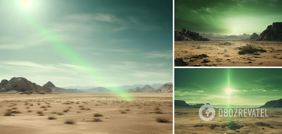 A lucky sign has been spotted in the world's driest desert: what a green ray is and what it looks like. Photo.