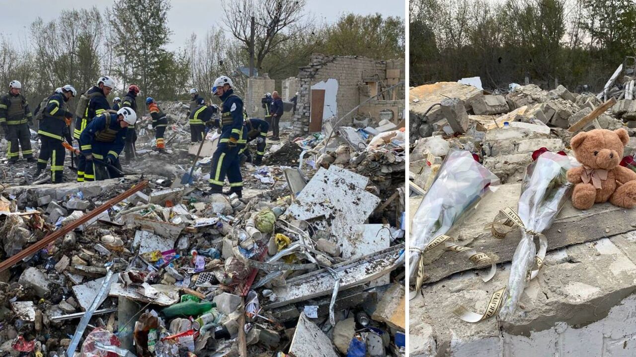 "W każdym domu jest trumna": mieszkaniec Grozy opowiada o tragedii, na miejsce rosyjskiego uderzenia przynoszone są kwiaty. Zdjęcia i wideo