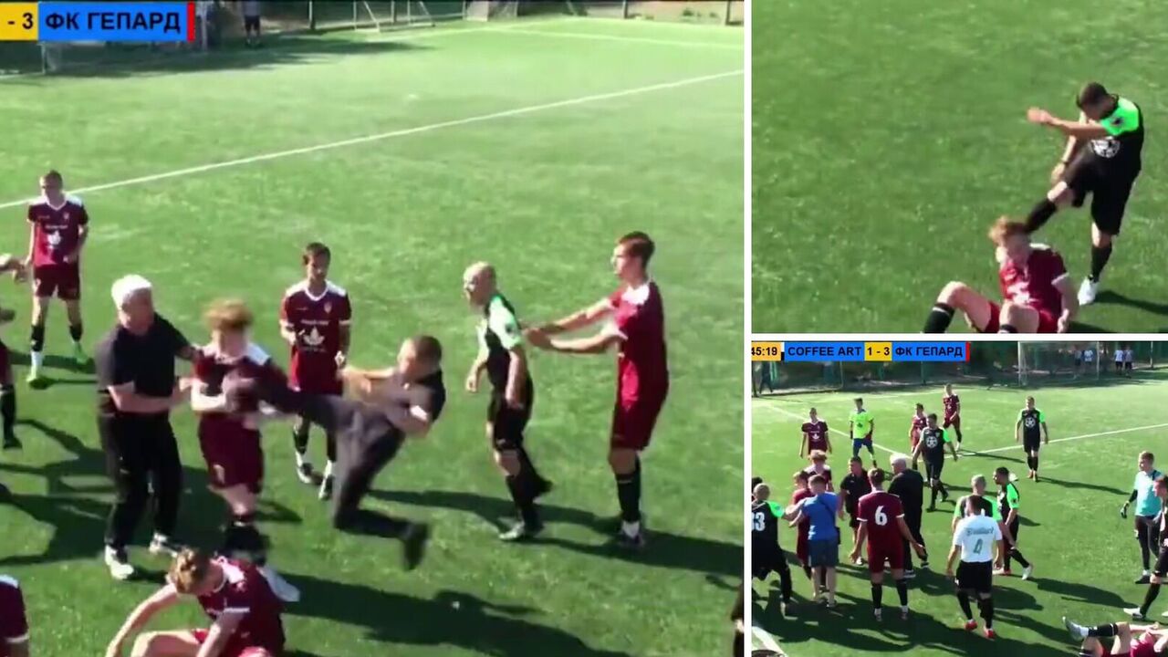 Ukraińscy piłkarze wywołali brutalną bójkę kung-fu. Wideo