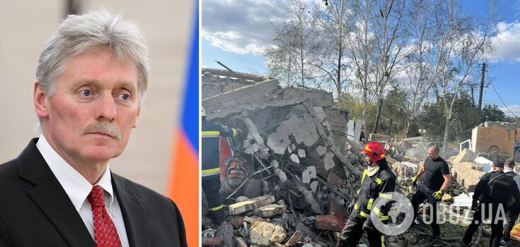 Po rosyjskim ataku na Grozę Pieskow cynicznie twierdzi, że okupanci nie atakują cywilów na Ukrainie