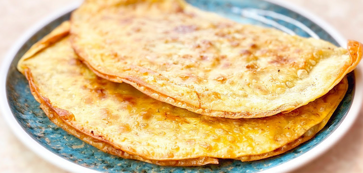 Lazy chebureks that are made of pita bread