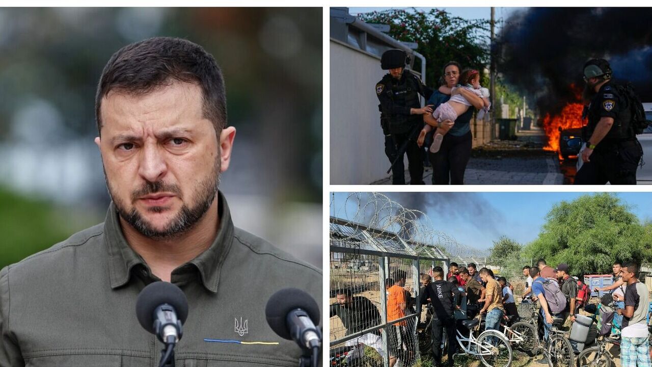 "Nigdzie na świecie terror nie powinien mieć ani jednej szansy". Zeleński reaguje na ataki Hamasu na Izrael
